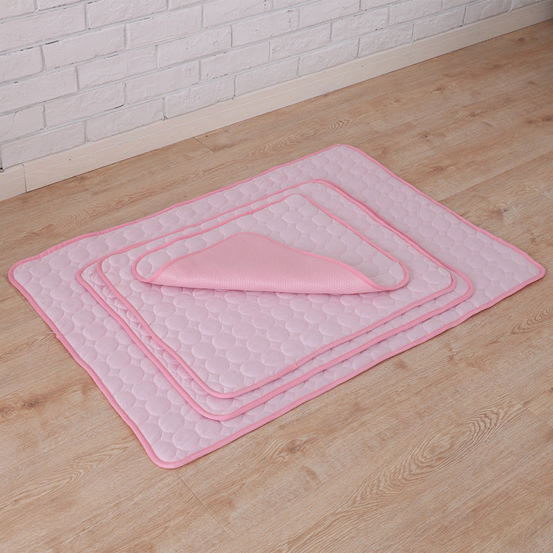 Cooling Pet Mat — Ice Silk Comfort for Dogs & Cats