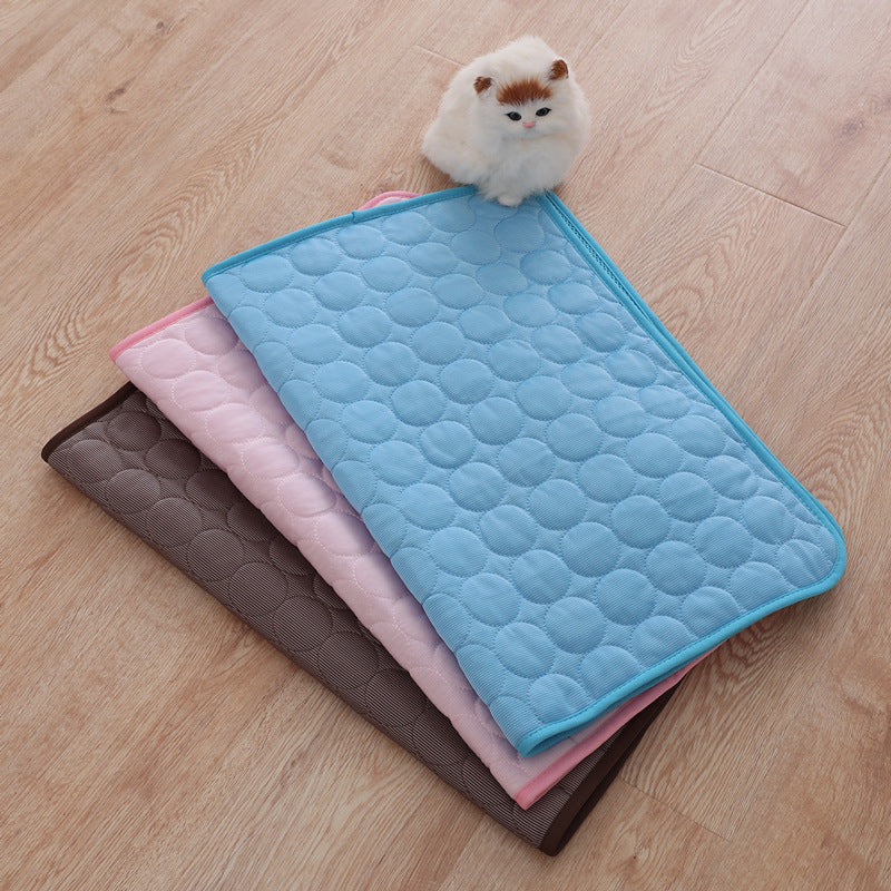 Cooling Pet Mat — Ice Silk Comfort for Dogs & Cats