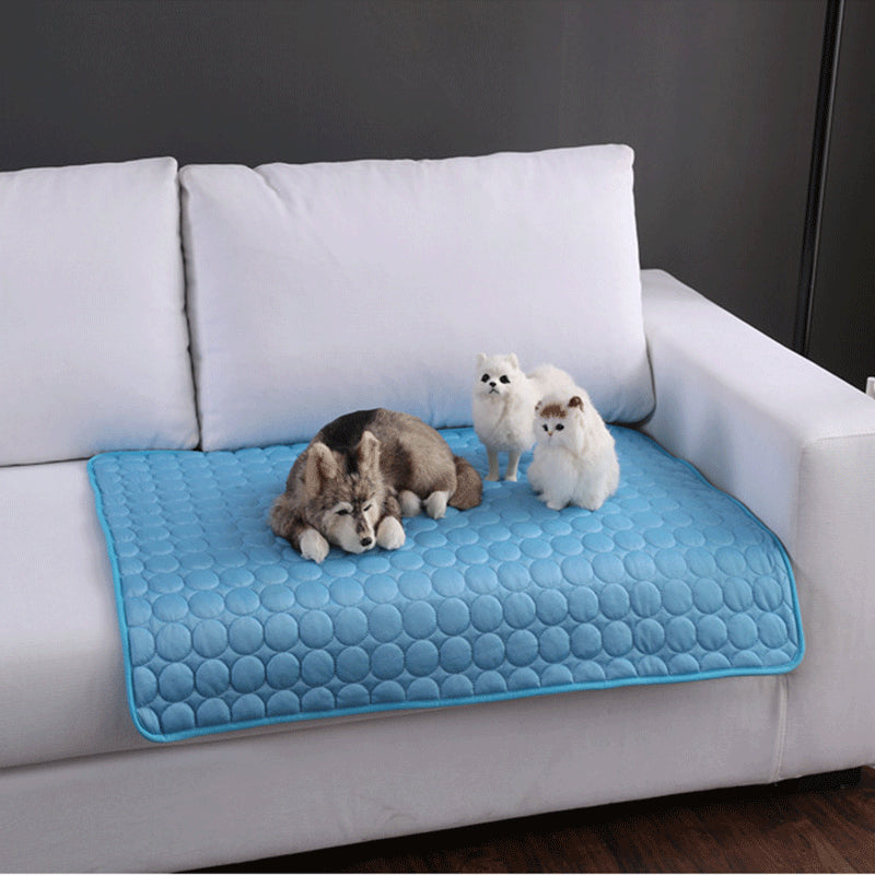 Cooling Pet Mat — Ice Silk Comfort for Dogs & Cats