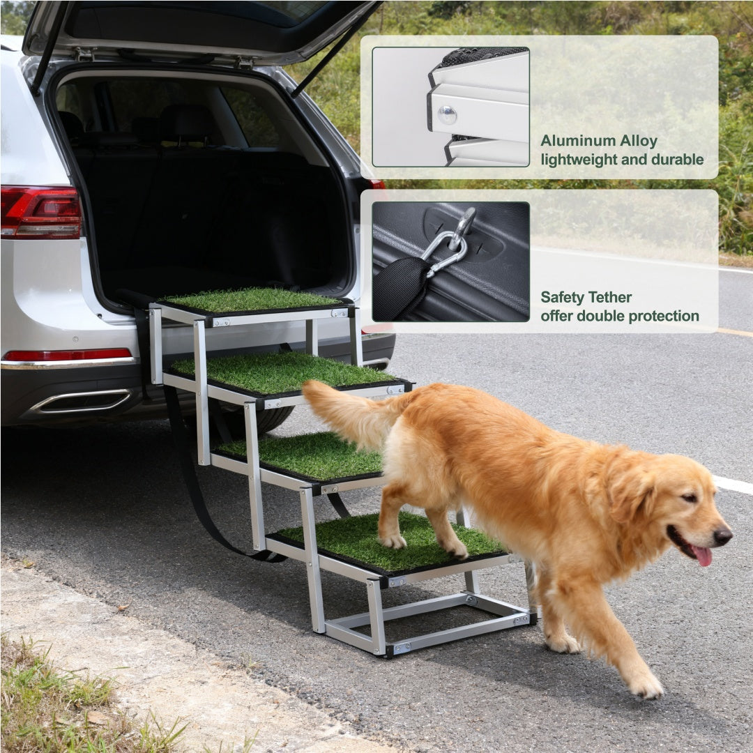 Foldable Dog Ramp for Cars, SUVs & Trucks – Supports Up to 250 lbs