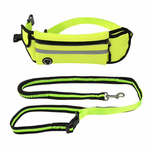 Dog Walking Waist Bag with Traction Rope – Waterproof & Reflective