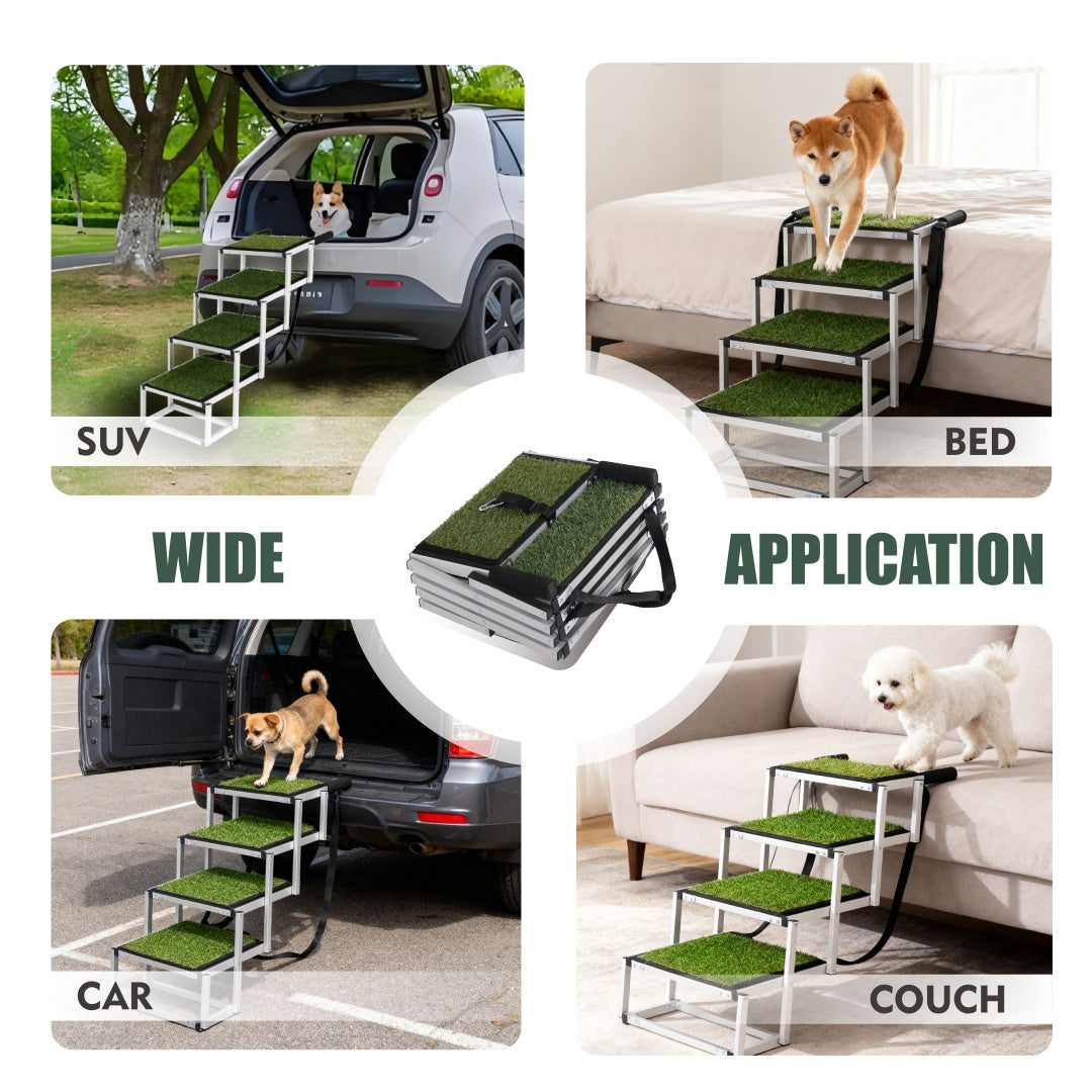 Foldable Dog Ramp for Cars, SUVs & Trucks – Supports Up to 250 lbs