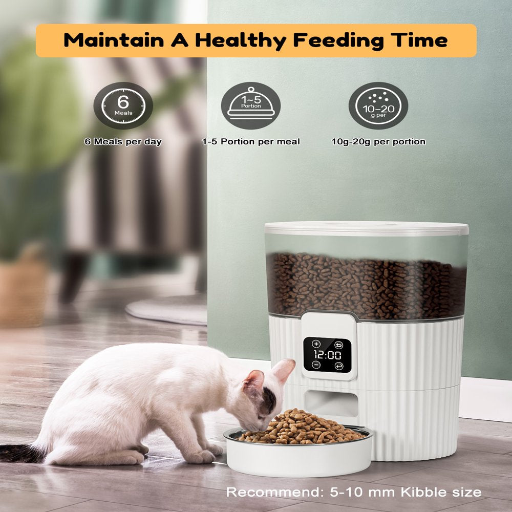 Automatic Pet Feeder with Dual Power ,3.5L Capacity, Programmable for 1-4 Meals a Day