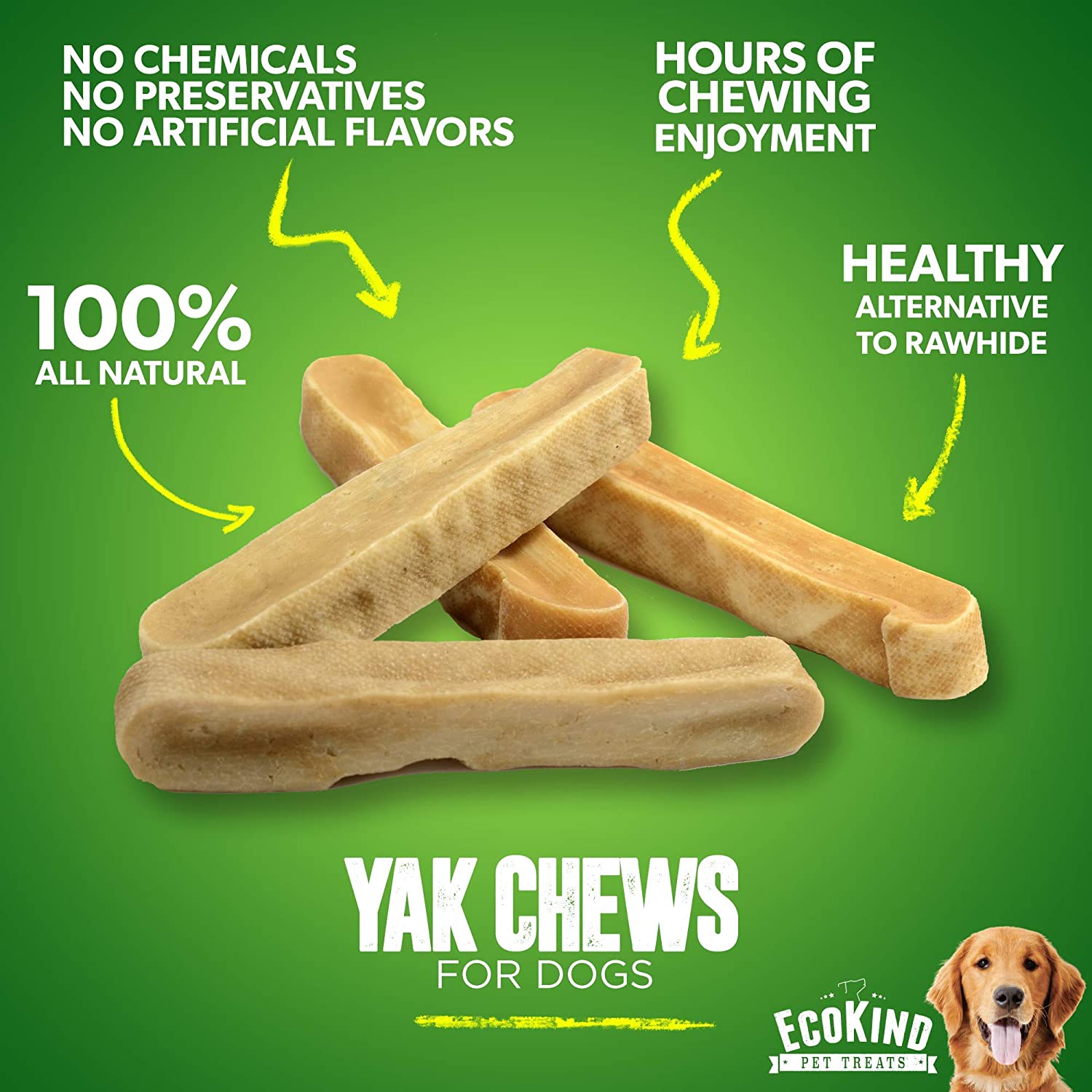 EcoKind ECO Gold Yak Chews for Small Dogs