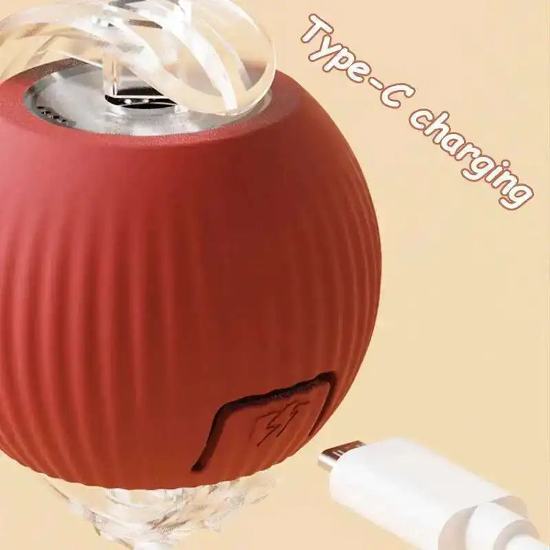 Smart Interactive Cat Ball Toy – Auto-Rolling & Rechargeable