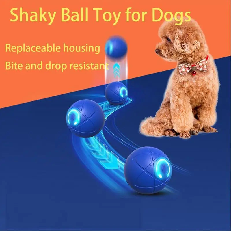 LED Interactive Rolling Dog Ball Toy – Auto-Moving & USB Rechargeable