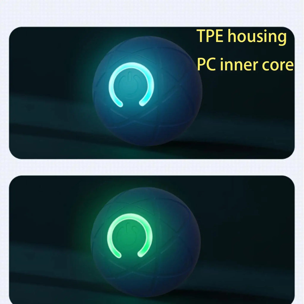 LED Interactive Rolling Dog Ball Toy – Auto-Moving & USB Rechargeable