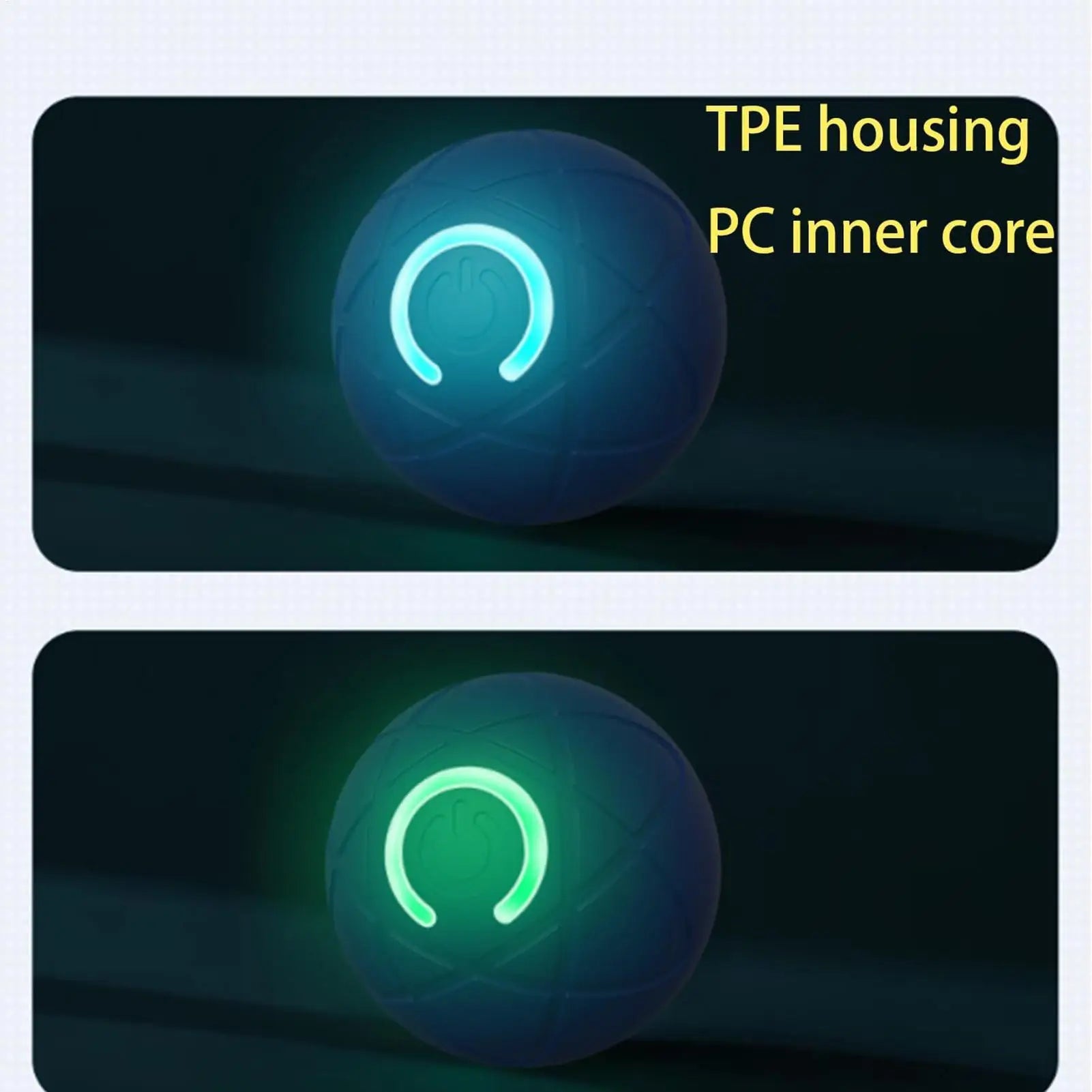 LED Interactive Rolling Dog Ball Toy – Auto-Moving & USB Rechargeable