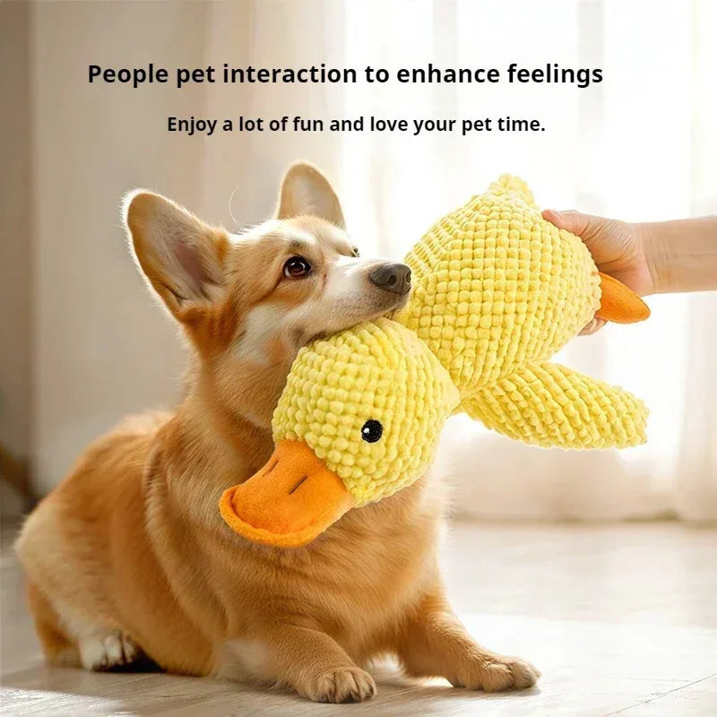 Calming Duck Plush Toy for Dogs – Soft, Squeaky & Chew-Friendly