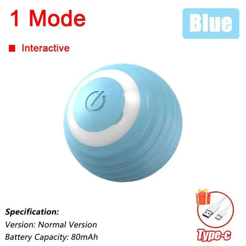 Smart Interactive Cat Ball Toy – Auto-Rolling & Rechargeable