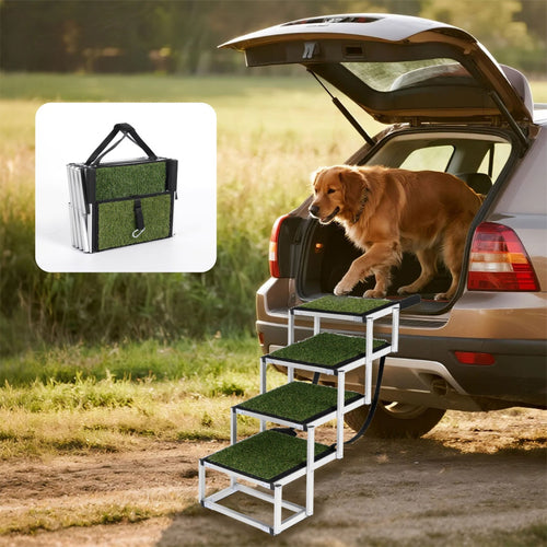 Foldable Dog Ramp for Cars, SUVs & Trucks – Supports Up to 250 lbs