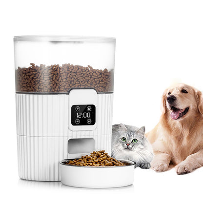 Automatic Pet Feeder with Dual Power ,3.5L Capacity, Programmable for 1-4 Meals a Day