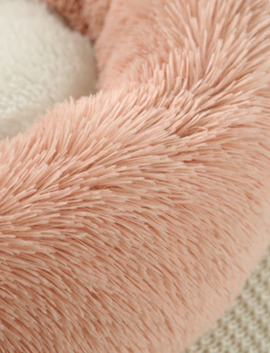 Plush Pet Bed with Ears & Tail - For Cats & Small Dogs