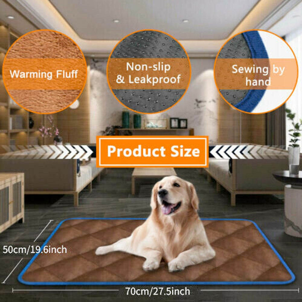 Self-Heating Thermal Pet Bed - No Electricity Needed