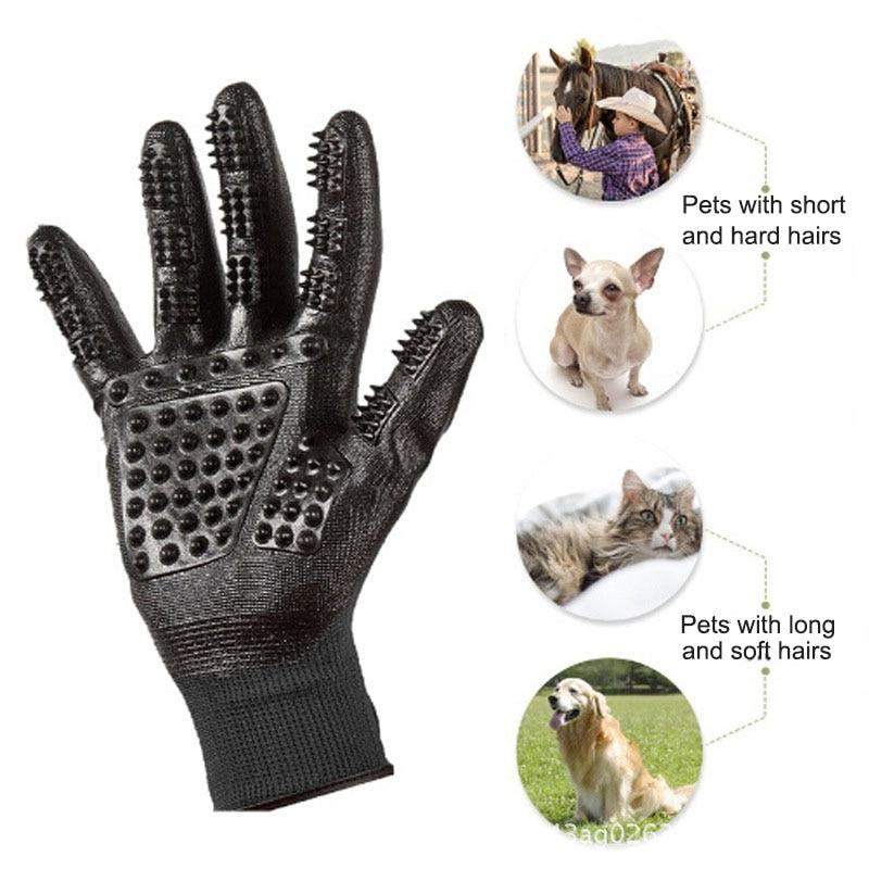 Pet Grooming Gloves - Deshedding & Massage Brush (1 Pair)