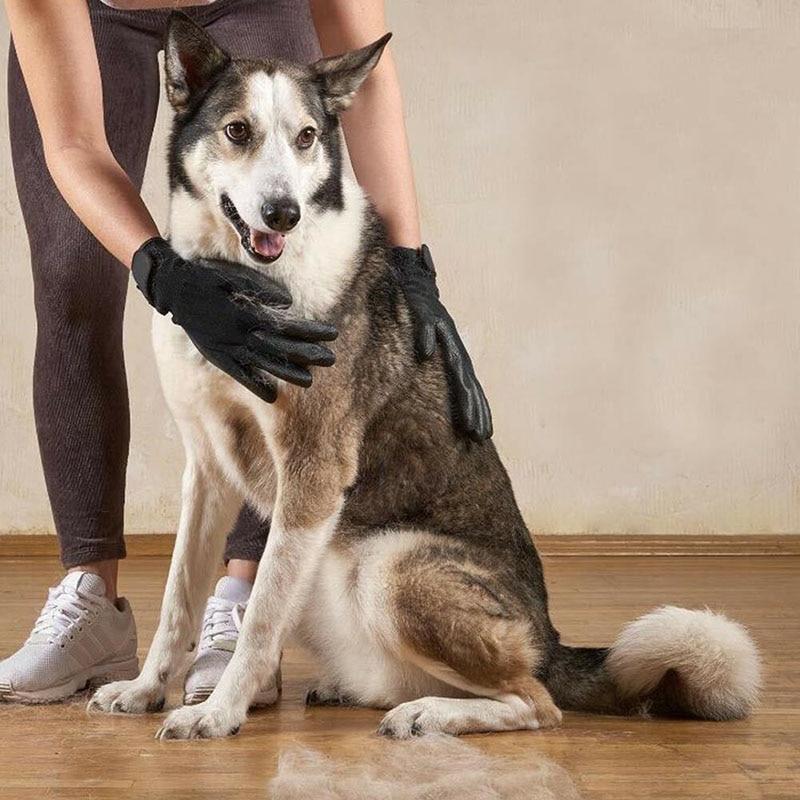 Pet Grooming Gloves - Deshedding & Massage Brush (1 Pair)