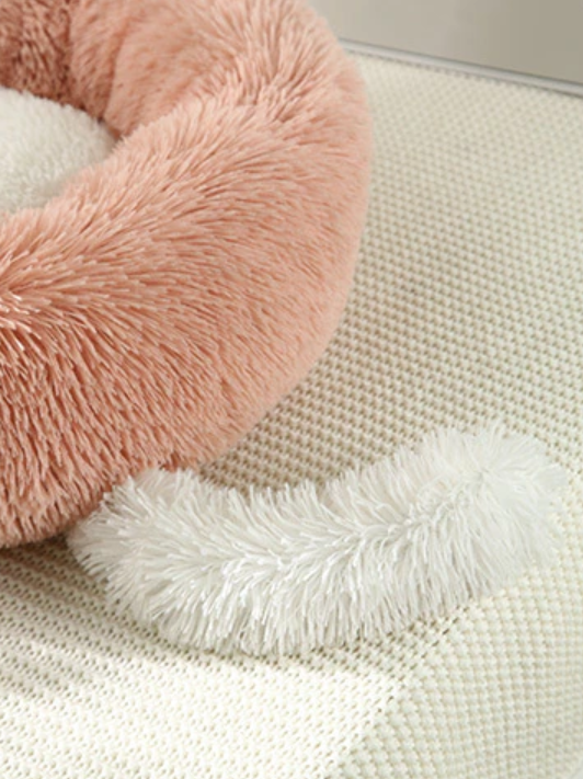 Plush Pet Bed with Ears & Tail - For Cats & Small Dogs