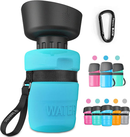 2022 Upgraded Pet Water Bottle for Dogs,Dog Water Bottle Foldable,Leak Proof Dog Travel Water Bottle,Dog Water Dispenser,Lightweight & Convenient for Outdoor Walking,Hiking,Travel,Bpa Free