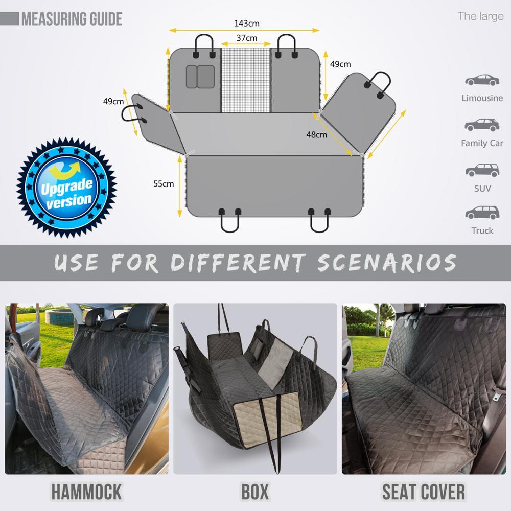 Waterproof Pet Car Seat Cover - Dog Back Seat Protector