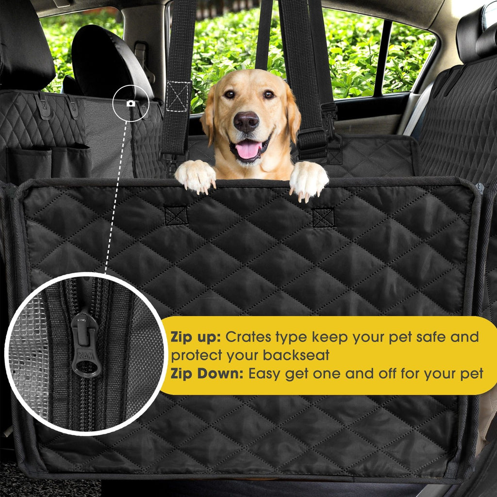 Waterproof Pet Car Seat Cover - Dog Back Seat Protector